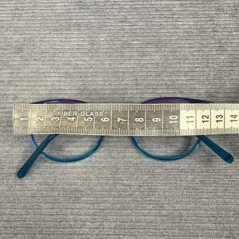 Muse Handmade Blue Purple Ombre Round Eyeglass Frames 35-000272 49-18-140